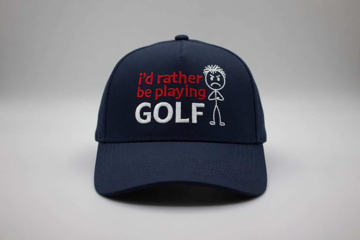 'I'd Rather be Playing Golf' 5 Panel Cap